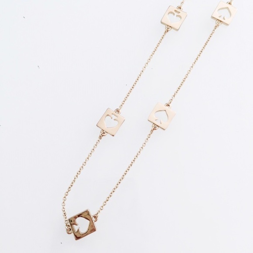 ♠️ Kate Spade Long Gold Spade Necklace